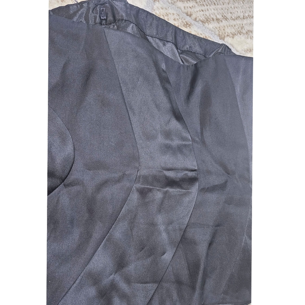 WHBM Black Strapless With Floral Applique Bustier Corset Top - Picture 9 of 9